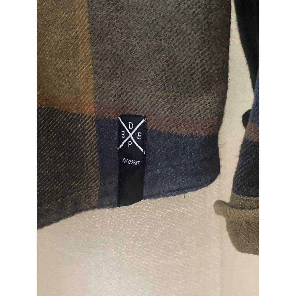 10.Deep Tenth Division Flannel Shirt Jacket M Xlarge View 6